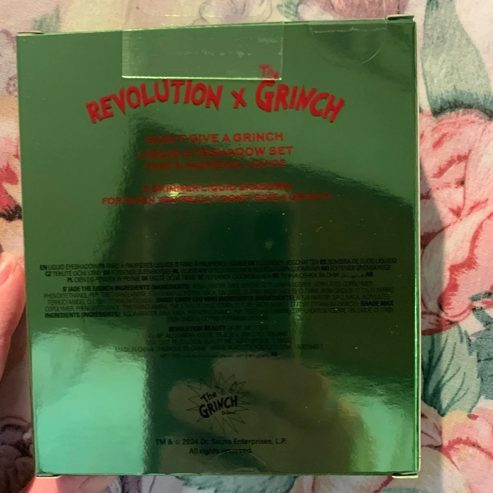 Revolution x The Grinch Liquid Eyeshadow Trio